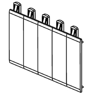 BTicino Blanking module Front cover for switchboards IDROBOARD — F107FP5