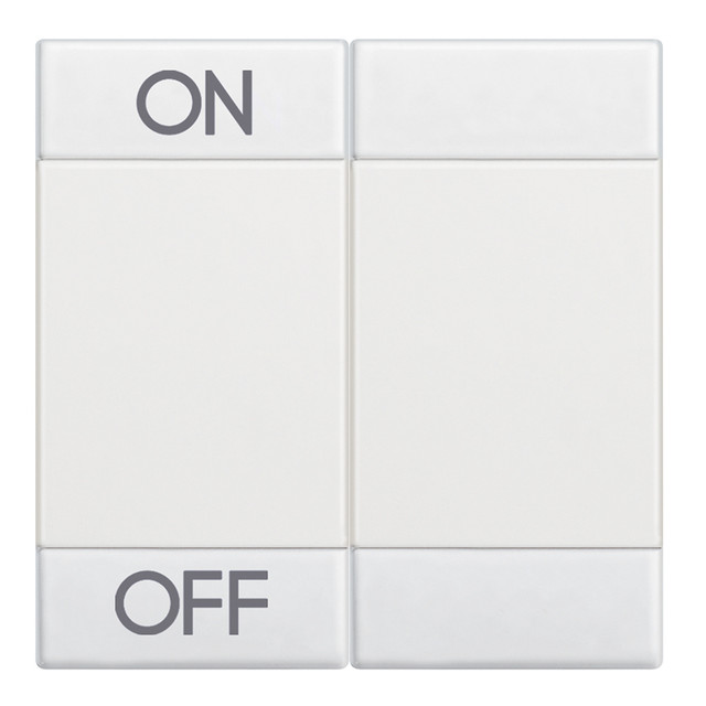 BTicino Key cover for 2 functions with screen printing ON OFF — N4911M2AGN