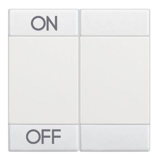 BTicino Key cover for 2 functions with screen printing ON OFF — N4911M2AGN