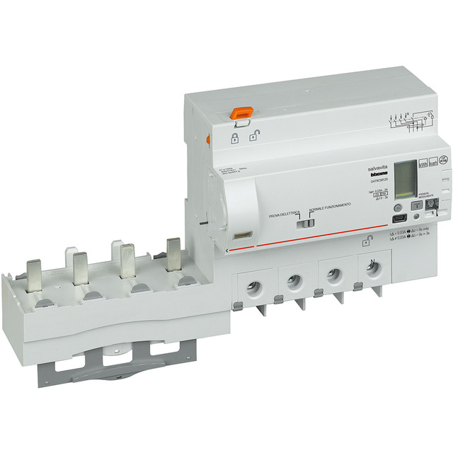 BTicino Earth leakage module with measure function integrated 4P - type A-HPI - In= 125A — G47XCM125