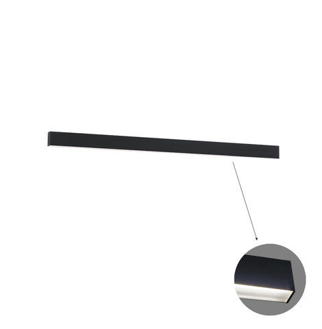 Viokef Linear Ceiling L1980 3000K Black Microprismatic Ciba — manufacturer representative image