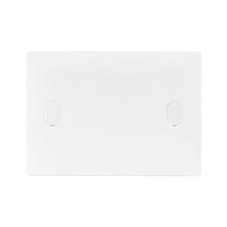 AVE IP40 JUNCTION BOX LID FOR MASONRY – PLASTERBOARD – 44SC03 BOXES, 3 MODULES – RAL 9010 WHITE — 253CD
