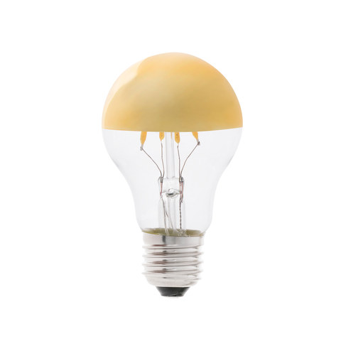 Faro Barcelona Bulb mirror gold A60 E27 4W 2700K — manufacturer representative image