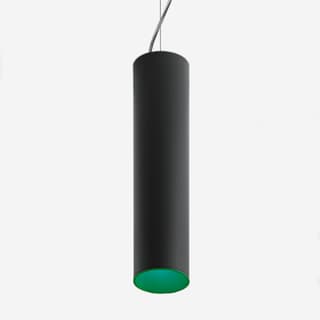 Artemide Tagora Suspension 80 - Led 38° 3000K - Black/Green - Dimmable Dali — AB04259