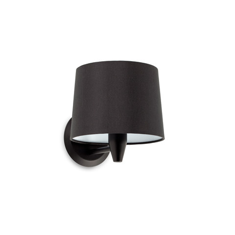 Faro Barcelona CONGA Black/black wall lamp 215 — manufacturer representative image