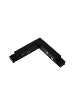 Zambelis 20104 CORNER CONNECTOR FOR 48V MAGNETIC TRACKS BLACK