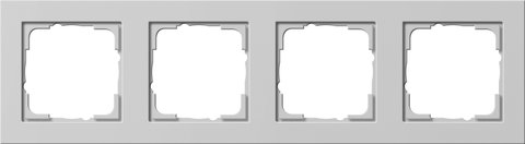 Gira E2 cover frame grey matt grey matt (lacquered) — 021437