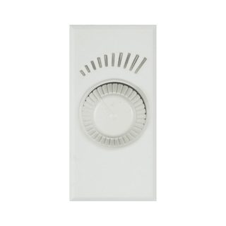 AVE UNIVERSAL DIMMER 3-120W, REGULATION WITH ROTARY POTENTIOMETER – WHITEK SERIES, WHITE COLOR MATT FINISH – 1 MOD. — 446048UR