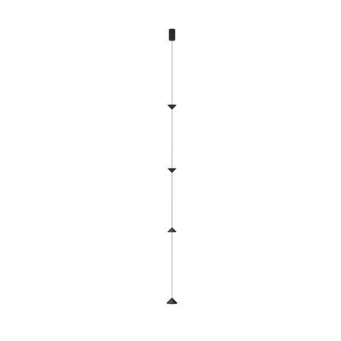ACA Lighting PENDANT LAMP SAND BLACK ALUMINUM LED SMD 12W 3000K 370LM IP20 — manufacturer representative image