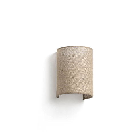 Faro Barcelona OTTON R Round Jute wall lamp vertical — manufacturer representative image