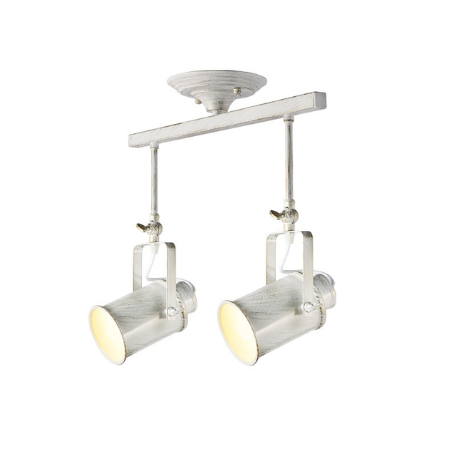 ACA Lighting NETTO CEILING 2ΧΕ27 METAL WHITE GOLD PATINΑ 17X44XH38CM POMPEII — OD61012AW