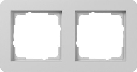 Gira E1 cover frame grey matt grey matt (lacquered) — 0212154