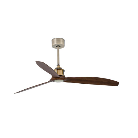 Faro Barcelona JUST FAN M Old gold/walnut fan — manufacturer representative image