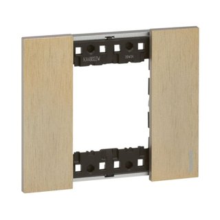 BTicino 2 modules Living Now plate — KA4802ZW