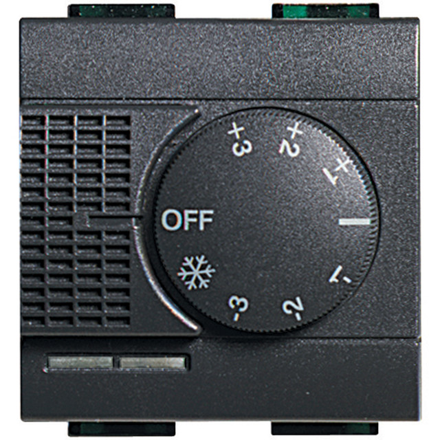 BTicino Room temperature control sensor for heating and cooling systems with knob for +/- 3 °C. — L4692