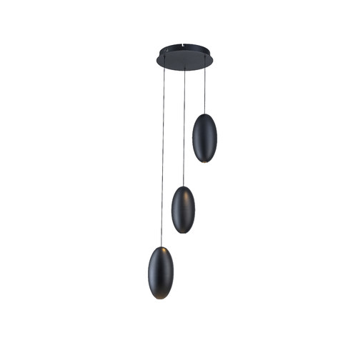 ACA Lighting ELLITON- PENDANT LAMP SAND BLACK ALUMINIUM LED SMD 12W 2700K 840LM IP20 Φ367x1500mm — manufacturer representative image