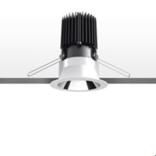 Artemide Everything 105 - Round - Trim - 48° - 3000K - Silver trim / Black deflector — M256260