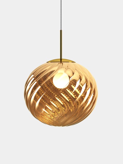 Tom Dixon Whirl Large Pendant | Gold Polished Polycarbonate — WHS02GO-PEUM5