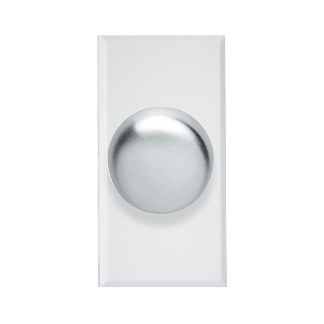 AVE UNIVERSAL UNDER – PLATE DIMMER 3-120W, REGULATION WITH ROTARY POTENTIOMETER – NEW STYLE SERIES, INTERCHANGEABLE KNOBS – 1 MOD. — 444048UR