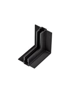 Zambelis 2518 VERTICAL INNER CORNER FOR TRIMLESS MAGNETIC TRACKS 5MM ,BLACK MATT