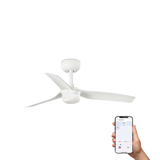 Faro Barcelona MINI PUNT S LED Ceiling fan white 10W SWT TUYA — 33820WT1S