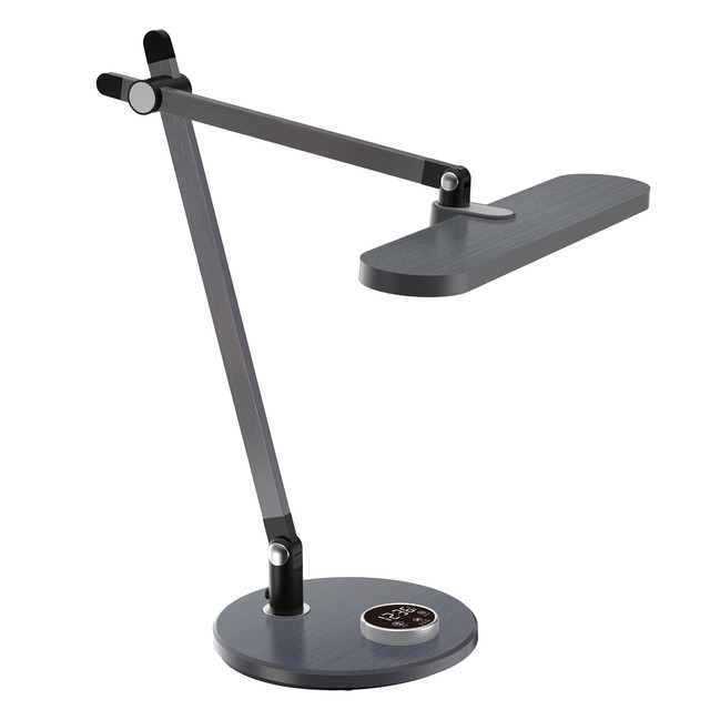 ACA Lighting DESK LAMP METALLIC GREY ALUMINUM + ABS LED SMD 12W 600LM CCT 3000K-3800K-5700K IP20 — BL1892TG