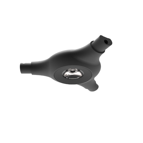 ACA Lighting LIGHT SOURCE MATRIX TRIPLE CONNECTION CROSS SAND BLACK 5W 350LM CCT 2700K-4500K-6000K ANGEL 55 DC24V IP20 — manufacturer representative image