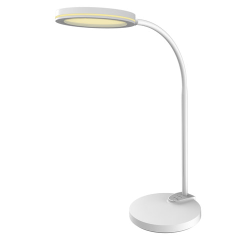 ACA Lighting DESK LAMP WHITE ABS+ SILICONE LED SMD 8W 300LM CCT 3000K-3800K-5700K IP20 — manufacturer representative image
