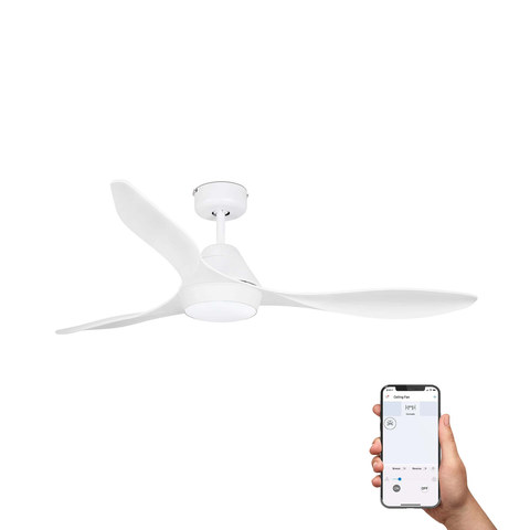 Faro Barcelona POLARIS L LED White fan TUYA — manufacturer representative image