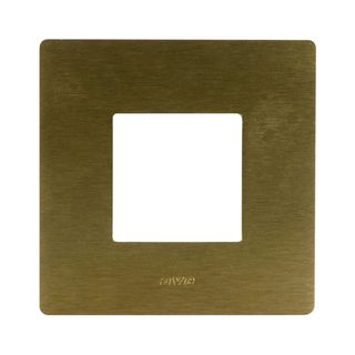 AVE S44 ALUMINUM PLATE, BRONZE COLOUR – WITHOUT FINISHING FRAME – 2 MOD. — 44PAQ22BRZ
