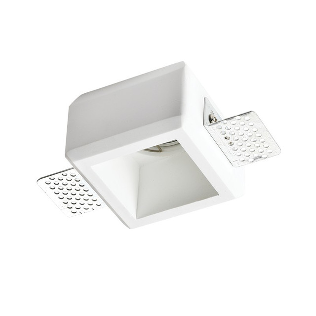 ACA Lighting SQUARE GYPSUM TRIMLESS SPOT LUMINAIRE JOSIE GU10 — G90281C