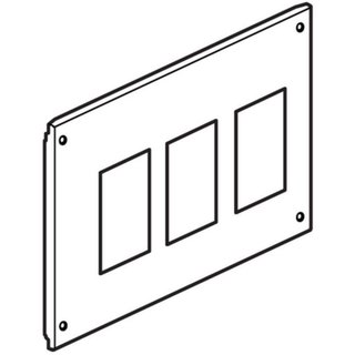 BTicino Front panel 4 screws for ME125-250 with earth leakage — 9782/ME