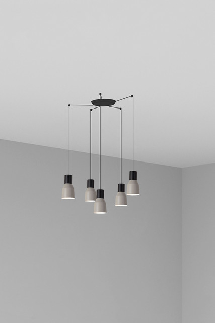 Faro Barcelona KOMBO 120 5L Grey pendant lamp — 68591-5L