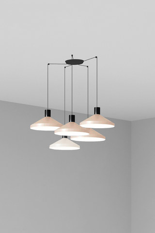 Faro Barcelona KOMBO 400 5L Beige pendant lamp — manufacturer representative image