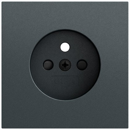 Gira Cover for socket outlet with earth pin 16 A 250 V~ and increased contact protection (Safety Plus) anthracite (lacquered) System 70 — 494573