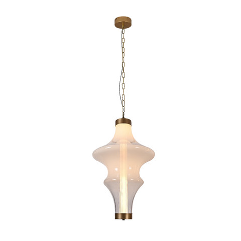 ACA Lighting LUXA-PENDANT LAMP WHITE METAL + GLASS LED SMD 18W 3000K 1440LM IP20 — manufacturer representative image