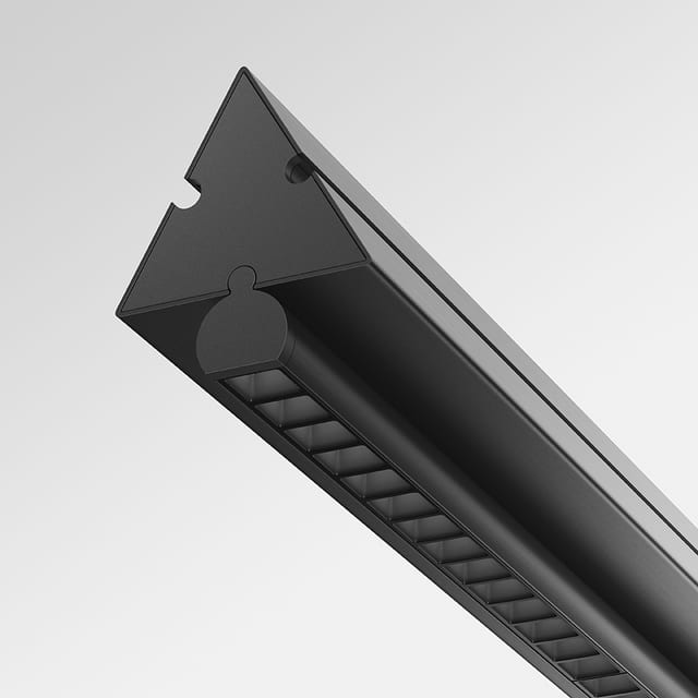 Artemide Dreispitz - Suspension Horizontal - 1 Controlled Emission - 120 - Black — 1854030A