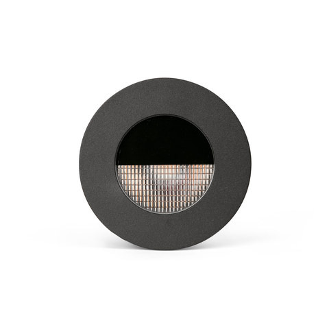 Faro Barcelona GRUND black anodized wallwasher 13W 3000K 24V — manufacturer representative image
