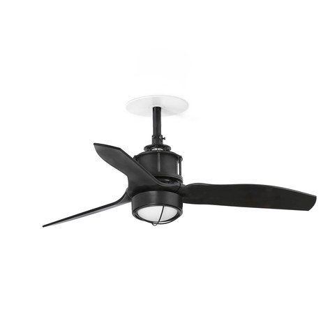 Faro Barcelona JUST FAN S RECESSED Matt black fan 3000K — manufacturer representative image