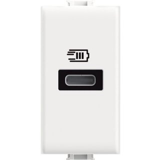 BTicino USB charger with 1 type C port - 20W — AM4192C