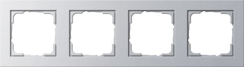Gira E2 cover frame colour aluminium colour aluminium (lacquered) — 021425