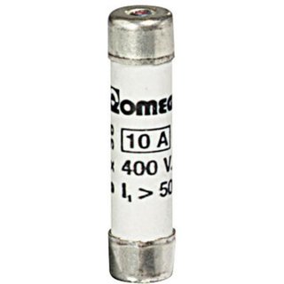 BTicino Fuse Fusicolor with blown-fuse indicator type T1 9x36mm 10A — T1/10