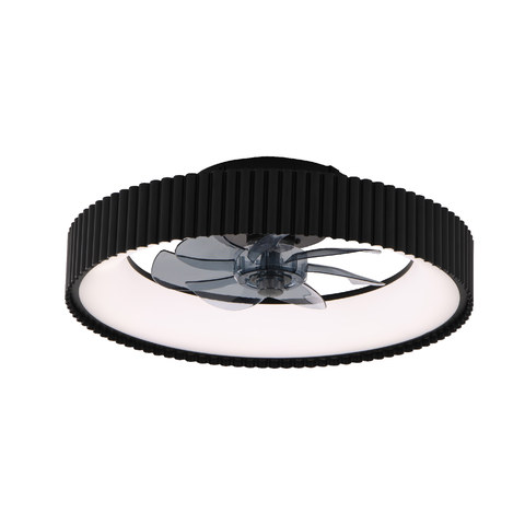 ACA Lighting CEILING FAN 20 DIM BLACK 7 BLADES ABS REMOTE CONTROL & TIMER LED 34W 3332L Φ300mm — manufacturer representative image