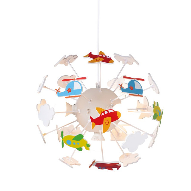 ACA Lighting KIDS PENDANT 4XE14 AIRPLANE Φ35ΧΗ80CM AIR — MD160224AIR