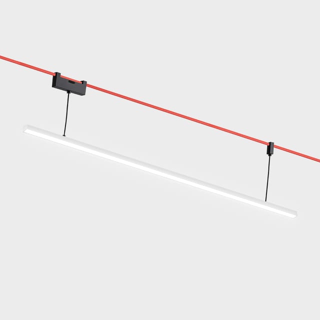 Artemide Diffused Linear Suspension Module - 1200mm - 4000K - White - Push on Board — FW32001