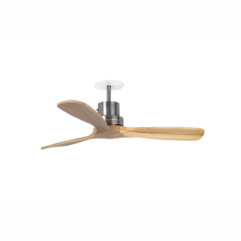 Faro Barcelona MINI LANTAU RECESSED S Ceiling fan nickel matt/pine — manufacturer representative image