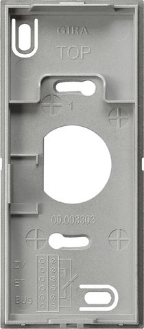 Gira Mounting plate for surface-mounted home station video colour aluminium — 851026