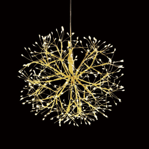 ACA Lighting LED CHRISTMAS BALL GOLDEN WW IP44 H300MM Φ300MM 384LED 4.5V 3.6W 5M LEADWIRE — manufacturer representative image