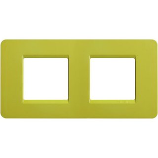 BTicino Matix - plate 2 horizontal Lime — AM4802/2AB