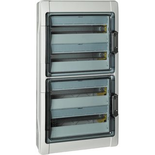 BTicino IDROBOARD resin wall-mounting switchboard IP65 for 72 modules — F107N72D